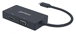 CONVERTIDOR DE USB-C A DVI, HDMI O VGA